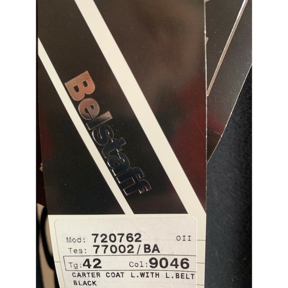 Authentic Belstaff Rare Wool Carter Long Coat Bukhara Fur Trimmed Hood EU 42 - Picture 11 of 11